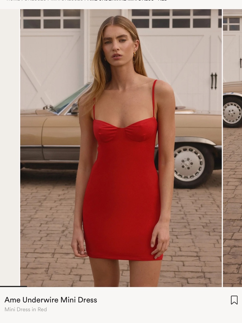 Peppermayo Red Underwire Mini Dress